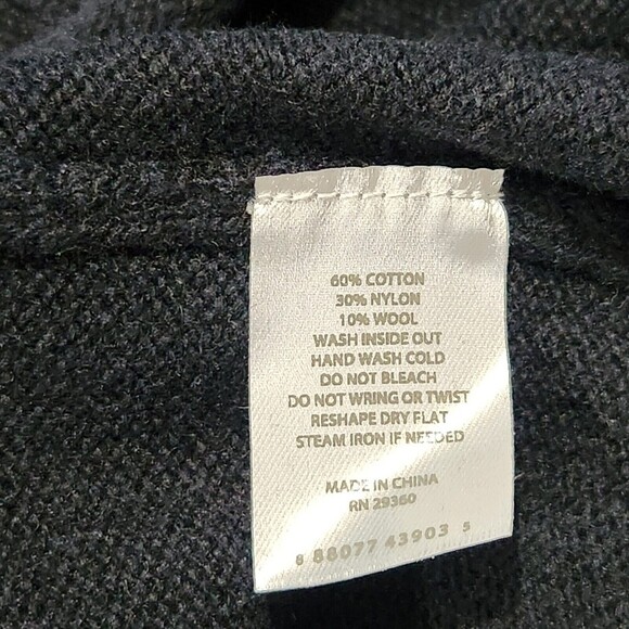 Dip Long sleeve Blouse For Women Size Large Color Black 10%Wool   ^ - Picture 8 of 8